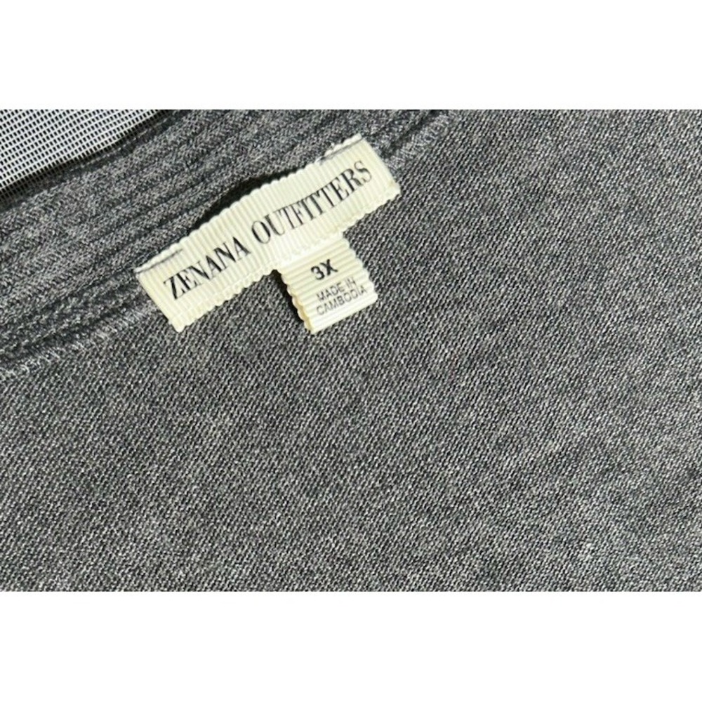 Zenana Outfitters snap-front Gray Cardigan Size 3X - Picture 6 of 10